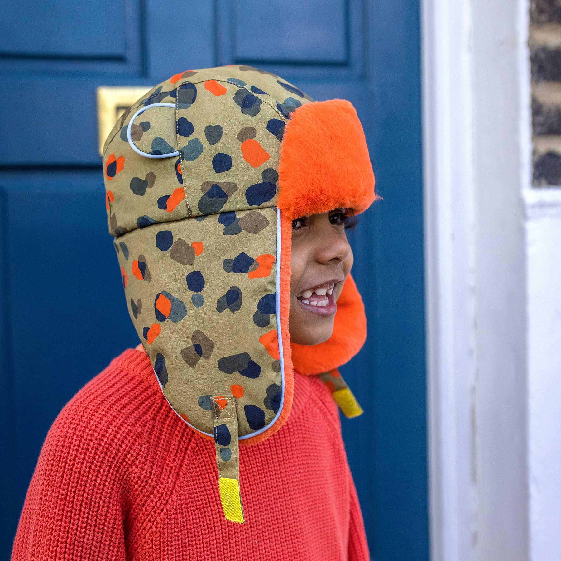 Cool Kids Winter Trapper Hat in Leopard Print Little Hotdog Watson