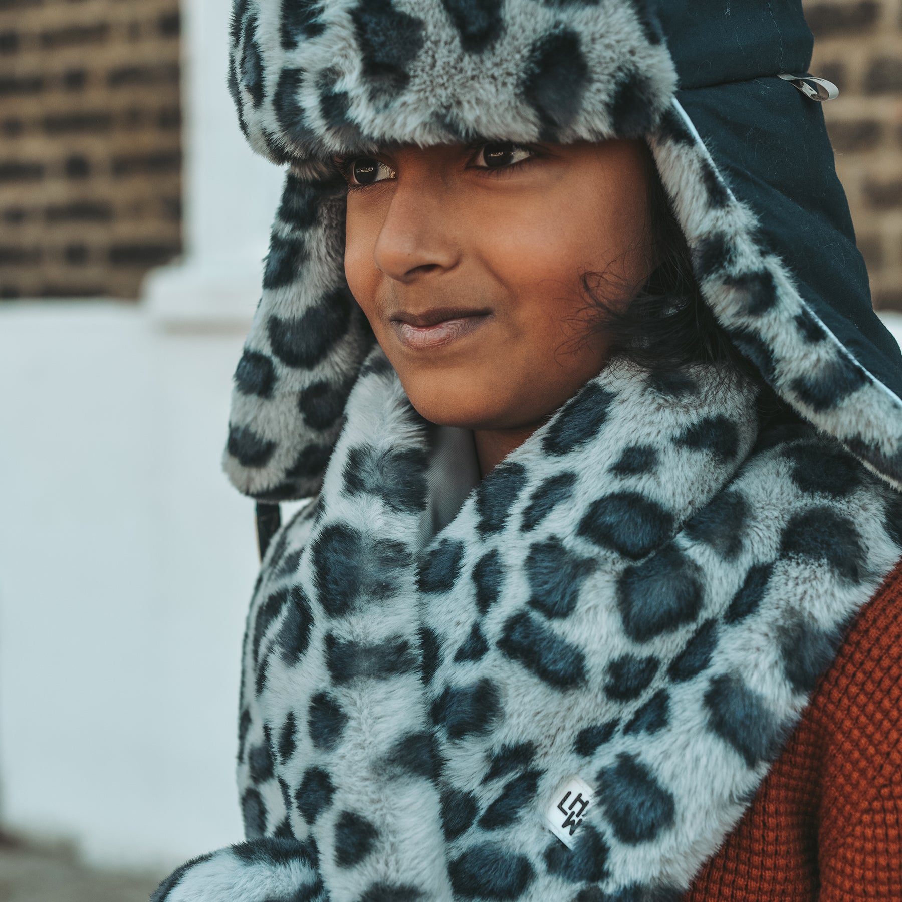 Leopard print store coat kids